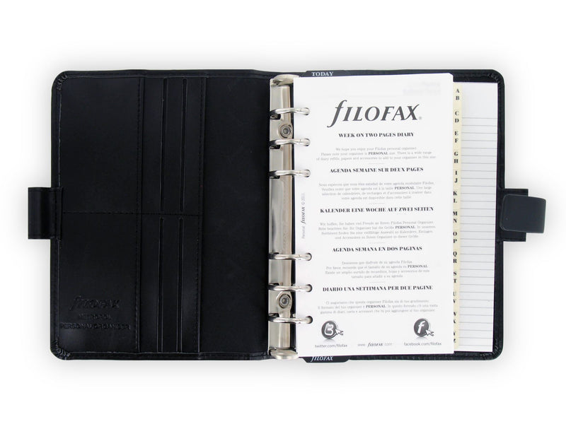 Filofax Organiser Metropol Personal Black