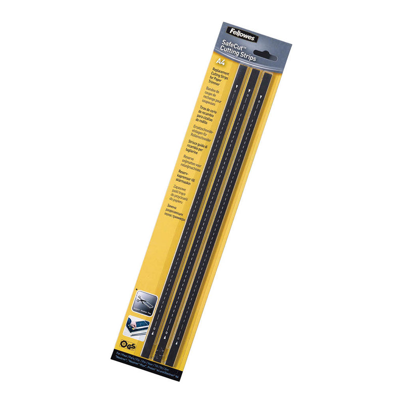 Fellowes SafeCut Trimmer A4 Cutting Strips Pack 3