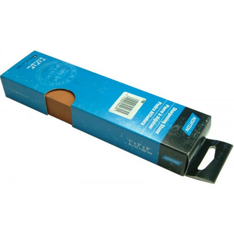 Aluminum oxide sharpening stone, 8"x2"x1", ideal for achieving razor-sharp edges on knives and tools.