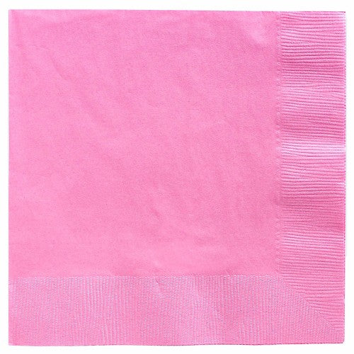 Luncheon Napkins New Pastel Pink 2 Ply - Pack of 20