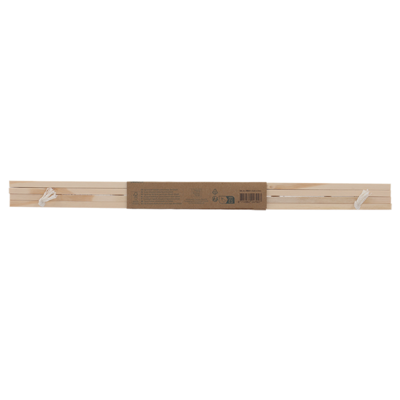 Magnetic poster hangers in FSC wood, 41cm, ideal for stylishly displaying posters and photos with adjustable height.