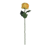 Vibrant orange artificial chrysanthemum, 57cm tall, perfect for enhancing home decor and creating beautiful floral arrangements.