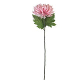 Artificial pink chrysanthemum stem, 73cm tall, perfect for home decor and floral arrangements.