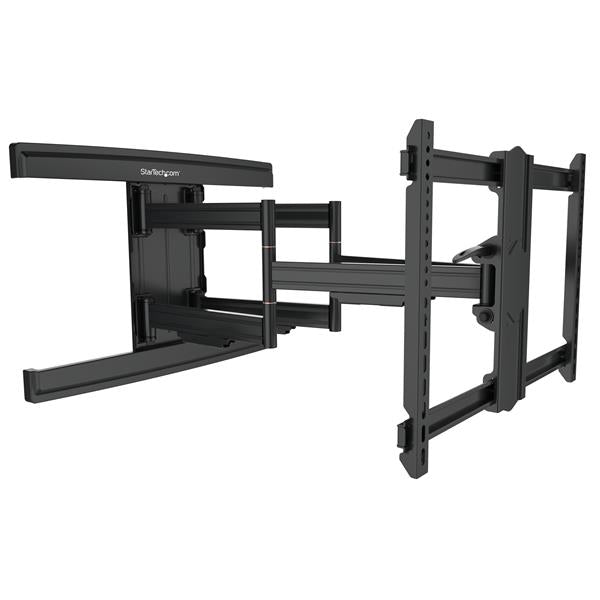 Full motion TV wall mount for displays up to 100", featuring robust steel construction and versatile adjustable angles.