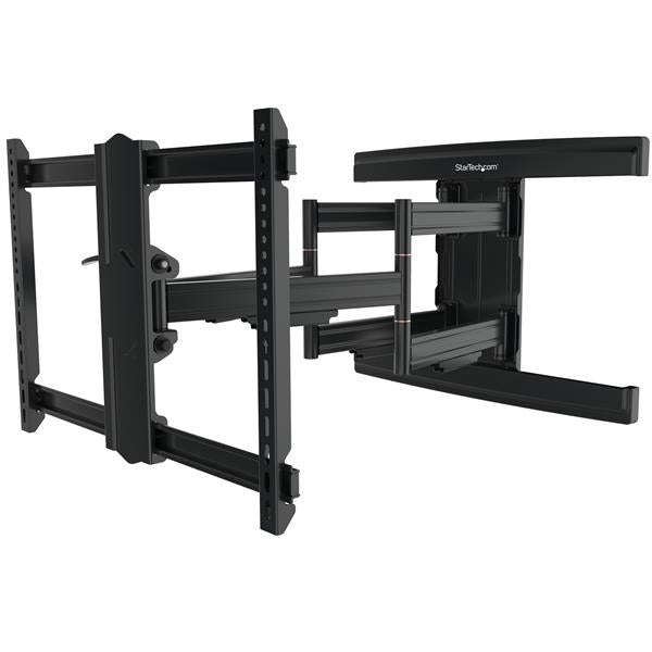 Full motion TV wall mount for displays up to 100", features swivel, tilt, and robust steel construction for secure viewing.