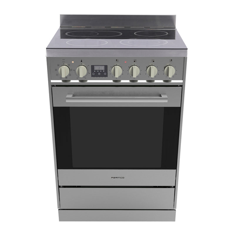 Parmco - Freestanding Stove -  600mm - Stainless Steel Ceramic