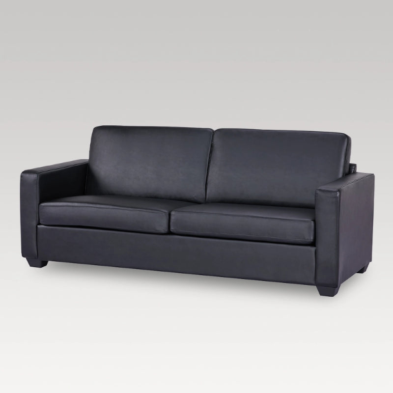 PU Sofa - Makers Gregor 3 Seater (Black)