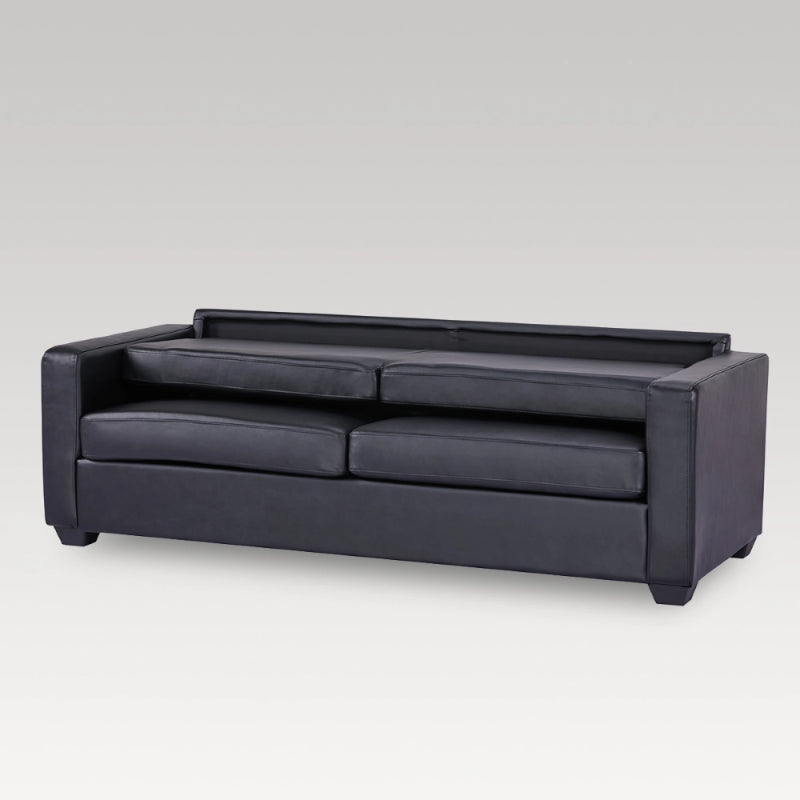 PU Sofa - Makers Gregor 3 Seater (Black)