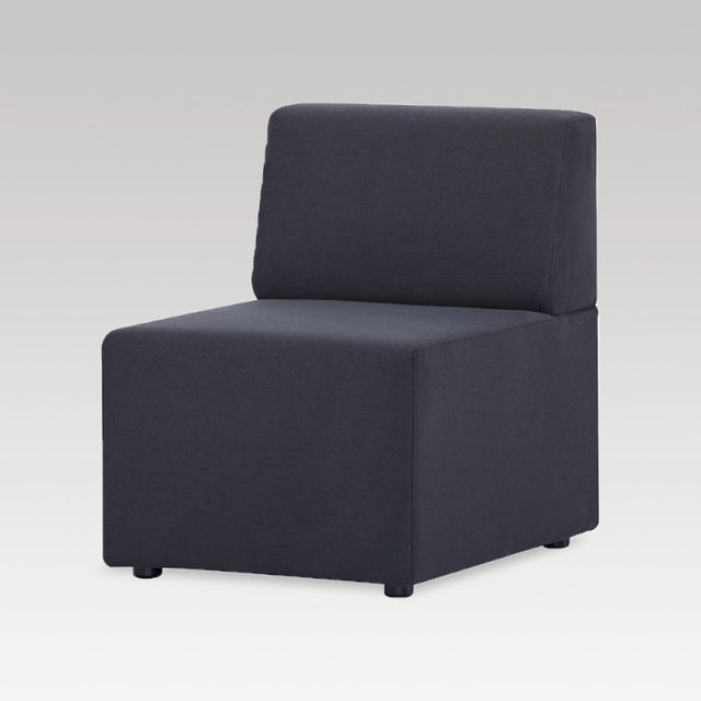 Stylish charcoal single seater chair, blending elegance and comfort with modern design, perfect for small spaces.