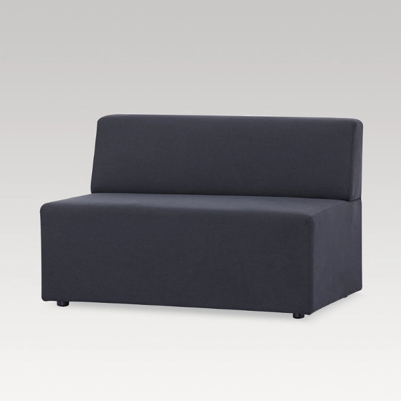 Modern charcoal 2-seater sofa, stylish and durable, ideal for compact spaces and enhancing any living room decor.