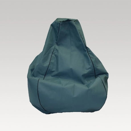 Teal Premium Canvas Bean Bag, water-resistant, featuring stylish piping, filled with 200L of soft beans for ultimate comfort.