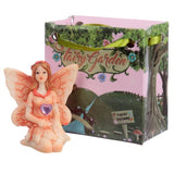 Assorted set of 24 resin gemstone fairies in mini gift bags, perfect for gifts and whimsical decor.