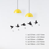 Elegant wall art featuring a collection of sparrows crafted from durable Black ACM, perfect for enhancing any living space.
