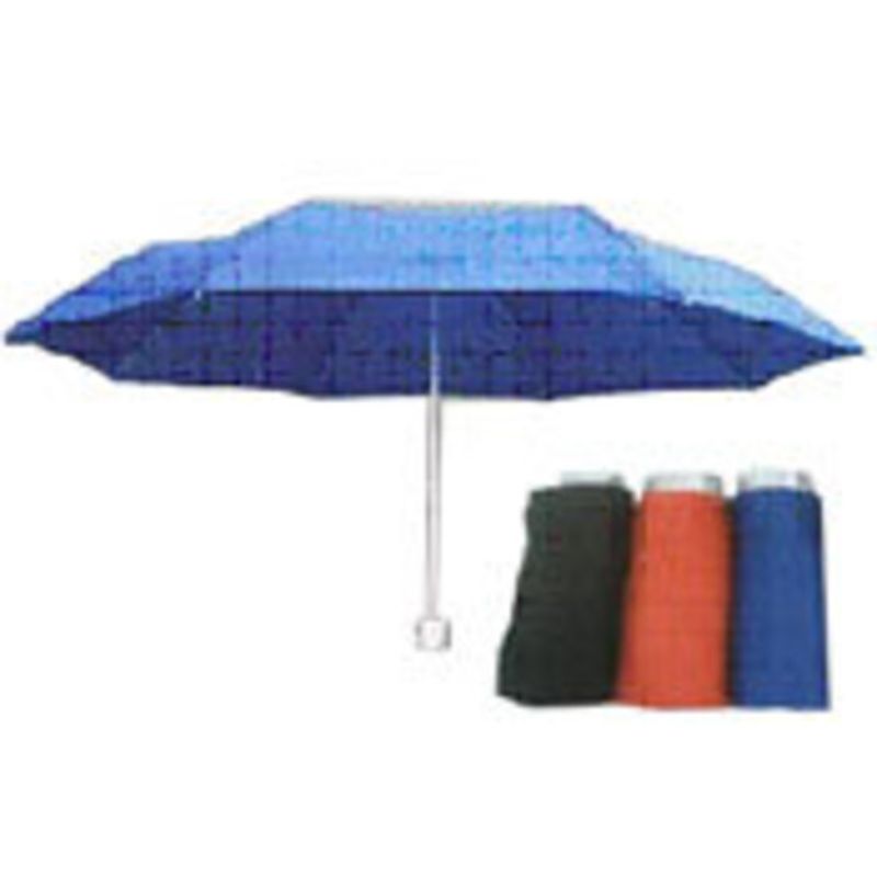 Ultra-durable black mini umbrella, lightweight and compact for reliable protection against unpredictable weather.