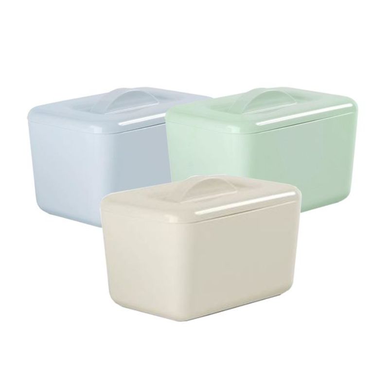 Zeal Classic Butter Box in pale blue, insulated melamine design keeps butter fresh and spreadable, stylish for any kitchen.