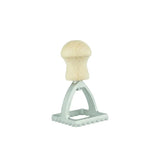 Square ravioli cutter (40x40mm) with beechwood handle for precise pasta shapes, ideal for homemade Italian ravioli.