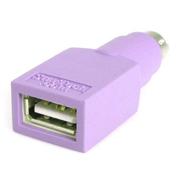 USB to PS/2 adapter connecting USB keyboards to PS/2 ports, featuring a durable design and backed by a lifetime warranty.