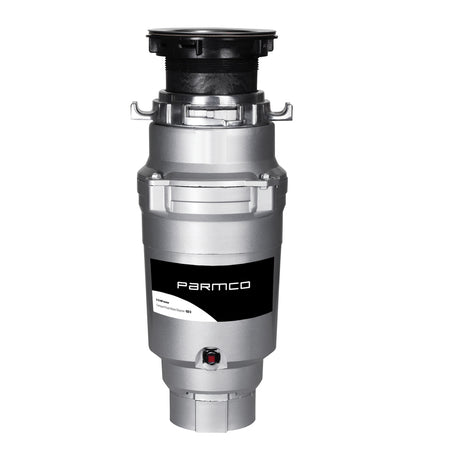 Powerful Parmco Standard Waste Disposal unit with quiet operation, 1/2 HP motor, and antimicrobial features for efficient kitchen waste management.