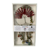 Dreamcatcher featuring a vibrant crystal Tree of Life with 7 chakra stones for spiritual balance and harmony.