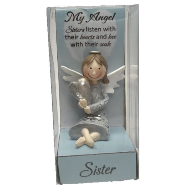 My Angel Sister Figurine, a delicate tribute to sisterhood, showcasing love, support, and unity in intricate design.