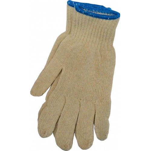 Polycotton knit glove in medium size, offering warmth, flexibility, and comfort for everyday use and various tasks.