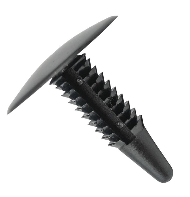 Gloss black Christmas tree fixture, 25.4 x 31mm, hole size 6.6-7.5mm, perfect for stylish holiday decor. Pack of 30.