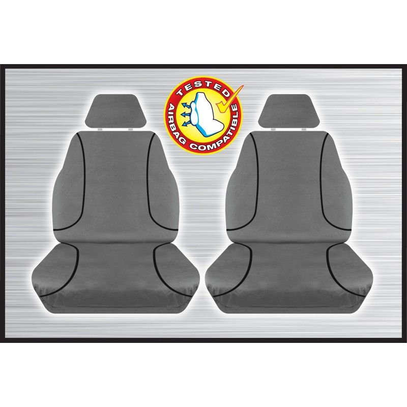 GREY CANVAS FRONT SEAT COVER - EVEREST/RANGER/BT50