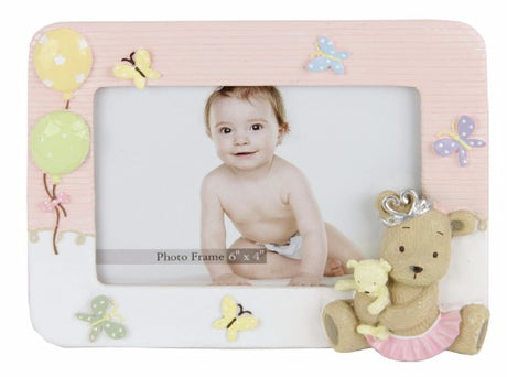 Enchanting Balloon Bear Photo Frame for children, perfect for displaying cherished memories in style.