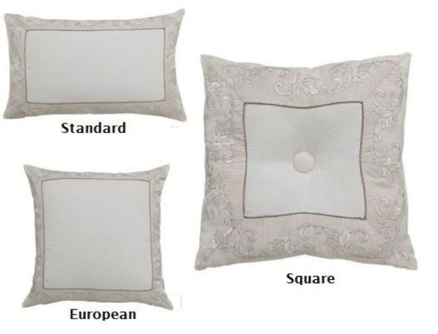 Stylish Estelle Ivory square cushion, perfect for adding elegance and comfort to any room in your home.