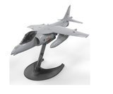 Snap-together model kit of Quickbuild - Harrier, ideal for kids 5+, featuring 27 pieces and display stand.