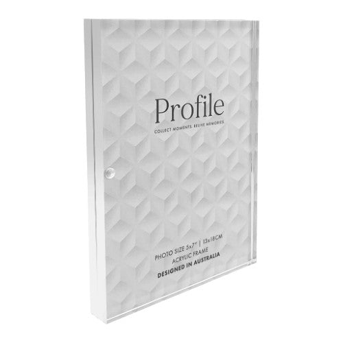 Profile - Solid Acrylic Sign Block Display Frames - 4x6in (10x15cm)
