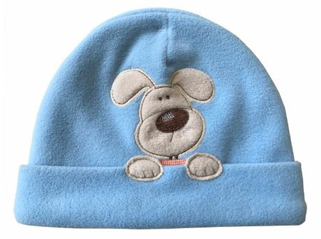 Cozy 46cm dog beanie with soft polar fleece, perfect for keeping small dogs warm and stylish in winter.