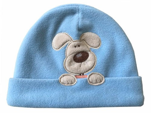 Cozy 46cm dog beanie with soft polar fleece, perfect for keeping small dogs warm and stylish in winter.