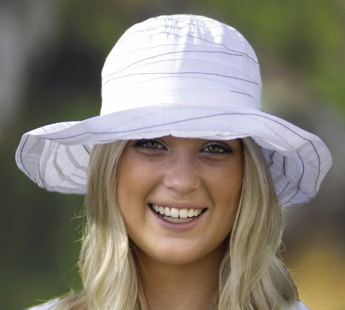 Hat - Hat - Ribbon Breton Style - White