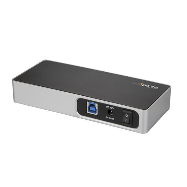 7-Port USB-C Hub with 5 USB-A and 2 USB-C ports for fast data transfer and device charging, enhancing connectivity options.