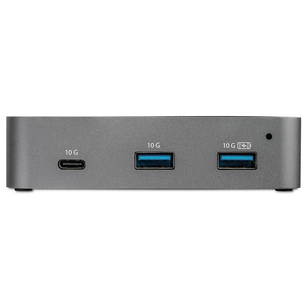 3-Port USB C Hub with LAN Port, featuring 10Gbps speeds, 2 USB-A ports, 1 USB-C port, and Gigabit Ethernet for versatile connectivity.