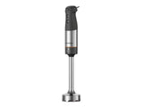 Triblade XL blender in grey, featuring a 35% wider foot, 1000-watt motor, and masher tool for efficient, fine blending.