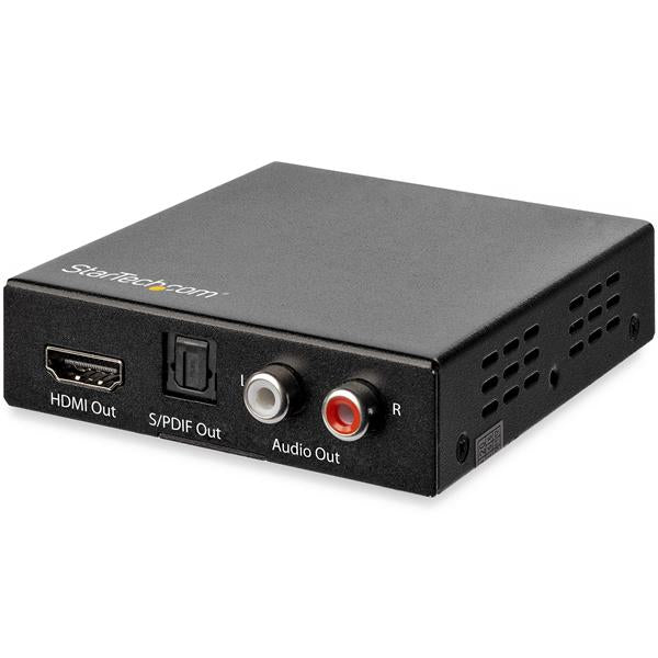 HDMI Audio Extractor 4K 60Hz for extracting audio from HDMI, supporting HDR, and multiple audio output options.