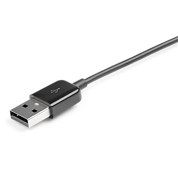 2m HDMI to DisplayPort cable supporting 4K 30Hz, ideal for connecting HDMI devices to DisplayPort monitors and projectors.