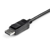 2m HDMI to DisplayPort cable for 4K 30Hz, connecting devices to monitors with vibrant image quality and surround sound.