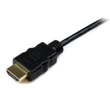 1m High Speed HDMI cable with Ethernet for seamless connection of HDMI Micro devices to standard HDMI displays, supports 4K video.