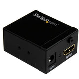 HDMI Signal Booster for 1080p video, extends connections up to 115 ft; compact, easy to install without external power.