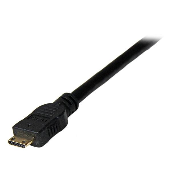 1m Mini HDMI to DVI-D cable for connecting devices like cameras and laptops to DVI-D displays, ensuring high-quality video output.