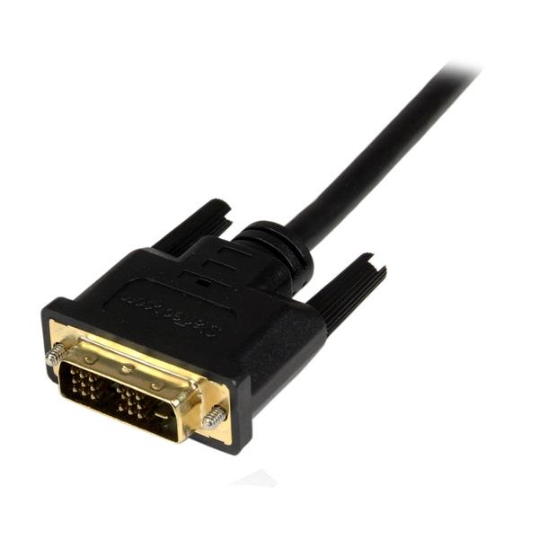 2m Micro HDMI to DVI-D cable for connecting tablets and smartphones to DVI displays, ensuring reliable and vibrant presentations.