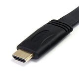 5m flat HDMI cable for Ultra HD 4k x 2k, supports 1080p+ at 120Hz, ideal for discreet installations.