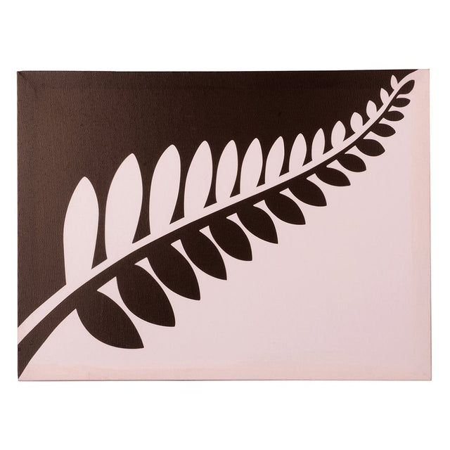 Black and white canvas art featuring intricate fern leaves, perfect for adding elegance to any room's decor.