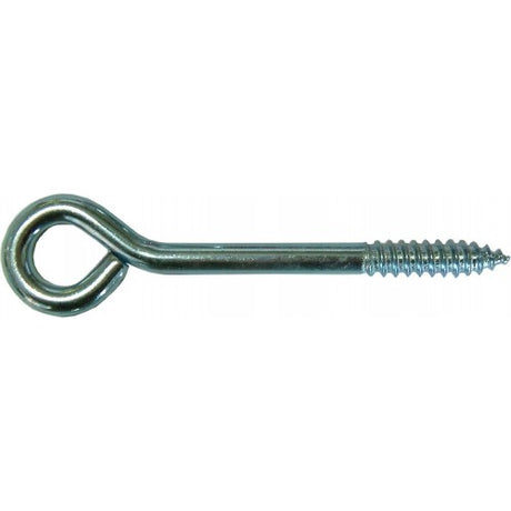 Zinc plated screw eyes measuring 6"x3/8", perfect for secure hanging and fastening in DIY and heavy-duty projects.