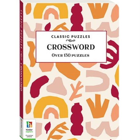 Set of 3 Classic Crossword Puzzle Books featuring 130+ themed puzzles, recyclable design for eco-friendly brain workouts.