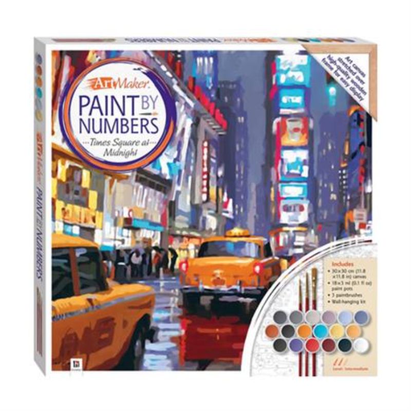 Paint by Numbers Canvas - Times Square at Midnight