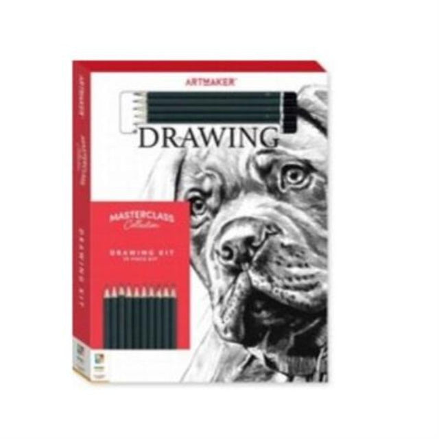 Comprehensive art kit for all skill levels, featuring lessons on drawing techniques by artist Gale Dickinson.